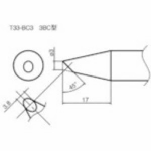 白光　白光 こて先/3BC型　T33-BC3