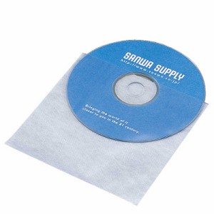 サンワサプライ　CD・CD-R用不織布ケース(1枚収納×100枚セット)　FCD-F100