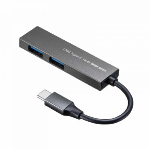 サンワサプライ　USB TypeーC 2ポートスリムハブ　USB3TCH24SN