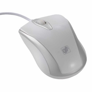 オーム電機　マウス ホワイト 光学式 3ボタン USB 有線　PC-SMO1M-W