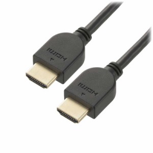 オーム電機　HDMIやわらかケーブル スリムタイプ ハイスピード 3m ［3m /HDMI⇔HDMI /スリムタイプ /イーサネット対応］　VIS-C30HDS-K