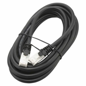 オーム電機　つめが折れないLANケーブル CAT6A 3.0m ［3m /カテゴリー6A /スタンダード］ ブラック　PC-N6A30-K