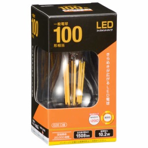 オーム電機　LED電球 (E26/一般電球形/100W相当/電球色/1個/全方向タイプ)　LDA10LC6