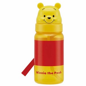 スケーター　キャラクター型 ストロー式ボトル 350ml くまのプーさん 子供用　PBS3STD