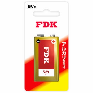 FDK　アルカリ乾電池9V形 9V 1個 ブリスターパック　6LR61-B