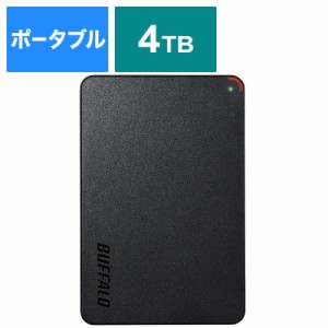 BUFFALO　外付け HDD ブラック ポータブル型 4TB　HD-PCFS4.0U3-GBA