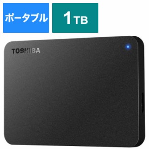 東芝　TOSHIBA　USB3 0対応ポータブルHDD 東芝製 Canvio BASIC 1TB　HD-TPA1U3-B ブラック