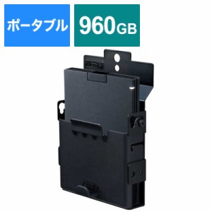 BUFFALO　TV録画･取り付け可能 外付けポータブルSSD 960GB　SSD-PGT960U3-BA ブラック