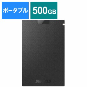 BUFFALO　外付けSSD USB-A接続 ブラック [ポータブル型 /500GB]　SSD-PG500U3-BC