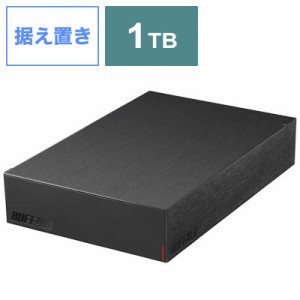 BUFFALO　外付け HDD USB-A接続 テレビ･パソコン両対応 ブラック 1TB 据え置き型　HD-LE1U3-BB