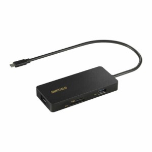 BUFFALO　Type-C接続ドッキングステーション PD対応カードリーダー付 [USB Power Delivery対応]　LUD-U3-CGCBK