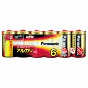 パナソニック　Panasonic　「単2形乾電池」アルカリ乾電池 6本パック　LR14XJ/6SW