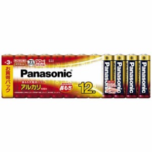 パナソニック　Panasonic　「単3形乾電池」アルカリ乾電池 12本パック　LR6XJ/12SW