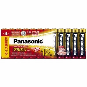 パナソニック　Panasonic　｢単4形乾電池｣アルカリ乾電池 12本パック　LR03XJ/12SW