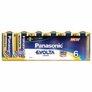 パナソニック　Panasonic　「単2形乾電池」アルカリ乾電池「EVOLTA」6本パック　LR14EJ/6SW