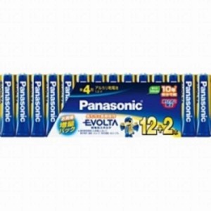 パナソニック　Panasonic　「単4形乾電池」 14本 アルカリ乾電池「エボルタ」　LR03EJSP/14S