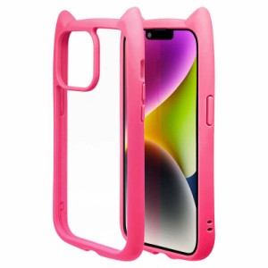 ラスタバナナ　iPhone 14 6.1インチ/iPhone13 猫耳ケース mimi GLASS BPK　7056IP261HB