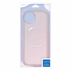 ラスタバナナ　AQUOS wish4 fluffy shape case TPU素材 PK ピンク　8023AW4TPPK