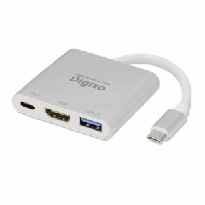 プリンストン　[USB-C オス→メス HDMI/ USB-A/ USB-C]USB PD対応 60W 変換アダプタ　RPUD-PDC1H