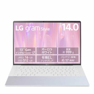 LG　モバイル ノートパソコン 14.0型 メモリ 16GB SSD 512GB オーロラホワイト ノートPC モバイルノートPC モバイルPC　14Z90RS-KA74J