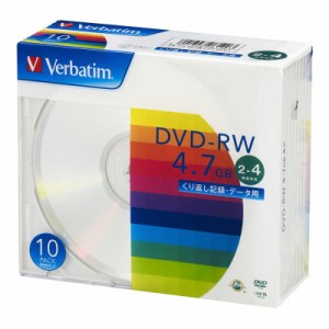 VERBATIMJAPAN　2~4倍速対応 データ用DVD-RWメディア(4.7GB･10枚)　DHW47Y10V1