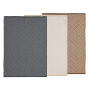 ソダール　ティータオル Tiles 3個セット Light Brown/Beige/Ashl ライトブラウン/ベージュ/アッシュ ライトブラウン／ベージュ／アッシ