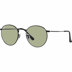 レイバン　RayBan サングラス ROUND METAL WASHED LENSES 50mm ポリッシュブラック/グレーイエロー　RB3447 0025250