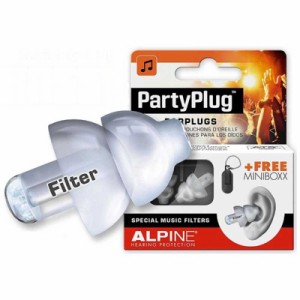 ALPINE　イヤープラグ HEARING PROTECTION (透明) PartyPlug TPR　PARTYPLUGTRP