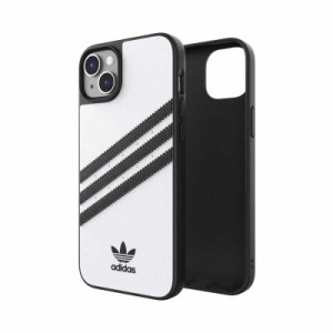 アディダス　iPhone 14 Plus 6.7インチ OR Moulded Case PU FW22 whiteblack　50191