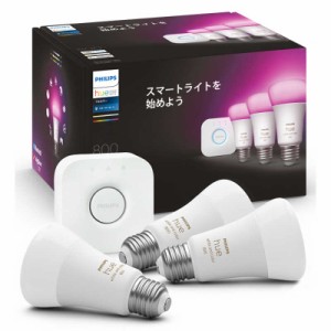 フィリップス　PHILIPS　Philips Hue フルカラースターターセット ［E26 /75W］　PLH31FS