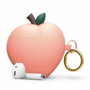 ELAGO　PEACH HANG カラビナ付き for AirPods/AirPods 2nd Charging/AirPods 2nd Wireless (Peach)　EL_APACSSCPN_PC