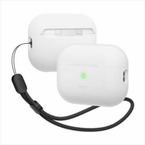 ELAGO　AirPods Pro(第2世代)用シリコンケース ストラップホール付 耐衝撃 ナイトグローブルー　EL_A2PCSSCB2_NB