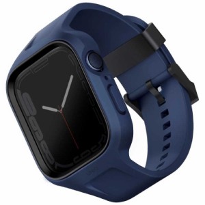 KENZAN　MONOS 2-IN-1 Apple Watch STRAP WITH HYBRID CASE 45/44MM - MARINE BLUE (BLUE) UNIQ　UNIQ45MMMONOSBLU