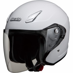 マルシン工業(Marushin) バイク ジェットヘルメット M-430 ホワイトメタリック フリー  