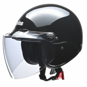 リード工業(LEAD) バイク apiss(アピス) AP-603 セミジェットヘルメット ブラック フリー 
