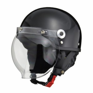 リード工業(LEAD) バイク 半帽ヘルメット CROSS CR-760 ハーフヘルメット ブラック フリー 