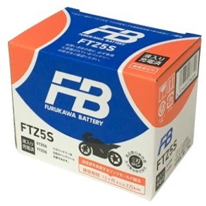 古河電池(フルカワデンチ) バイク バッテリー FTZ5S(YTZ5S 互換)(液入充電済) 密閉型MFバッテリー