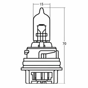 スタンレー(STANLEY) バイク 電球 ヘッドライト球 14-0346 12V40/40W ホンダライブDio系 特殊口金