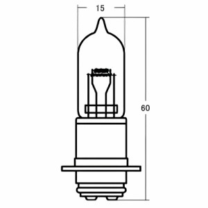 スタンレー(STANLEY) バイク ヘッドライト球 14-0348 12V40/40W JOG系