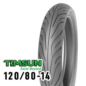 TIMSUN(ティムソン) バイク タイヤ ストリートハイグリップ TS689F 120/80-14 58S TL フロント TS-689F