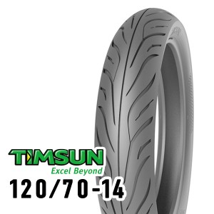 TIMSUN(ティムソン) バイク タイヤ ストリートハイグリップ TS689F 120/70-14 55S TL フロント TS-689F