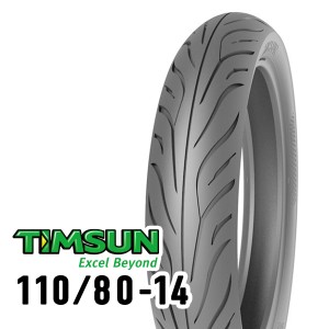 TIMSUN(ティムソン) バイク タイヤ ストリートハイグリップ TS689F 110/80-14 53S TL フロント TS-689F