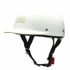 リード工業(LEAD) バイク 半帽ヘルメット CROSS CR-680 ハーフヘルメット ホワイト フリー 