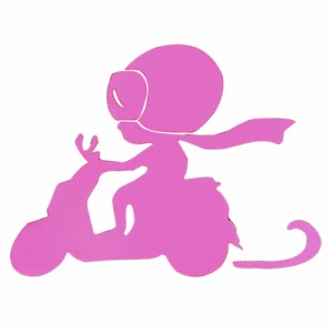 女性ライダーステッカー ピンク 汎用 エナジープライス