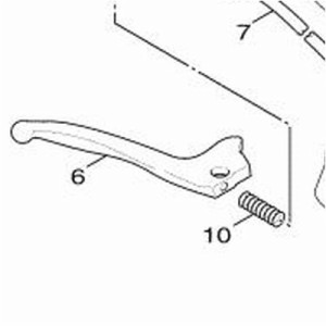 台湾ヤマハ純正 バイク ハンドル回り 【純正部品】ブレーキレバー 右 シグナスX SE12J/SE44J 5ML-H3912-00