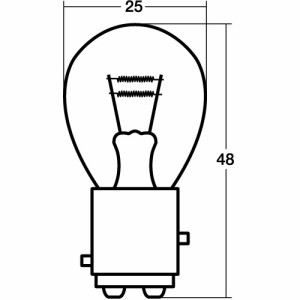 スタンレー(STANLEY) バイク ウィンカー・テール球 ストップテール球 A4875B 12V21/5W 