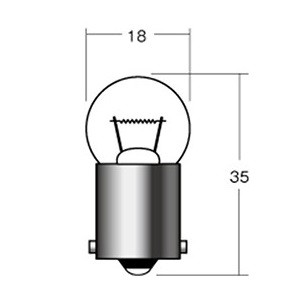 M＆H バイク ウィンカー・テール球 B5109 12V15W BA15S B-5109 