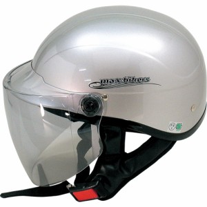 FS バイク 半帽ヘルメット MAX-777 シルバー 