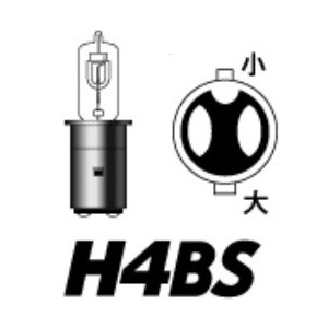 M＆H バイク ヘッドライト球 H4BS 12V45/45W BA20D B2C(B2クリア) 204 B2C 