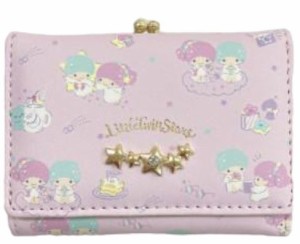 サンリオ LittleTwinStars 口金財布 ピンク KL17-2(キャラクターグッズ)